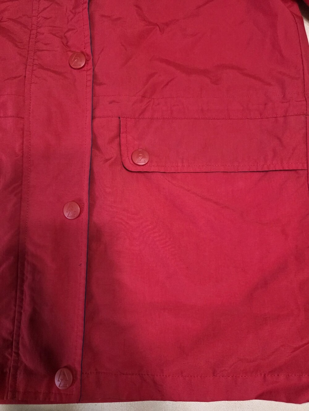 VINTAGE 90s Arizona Jean Co. Barn Jacket Parka | Red Colorblock Gorpcore S - Picture 9 of 16